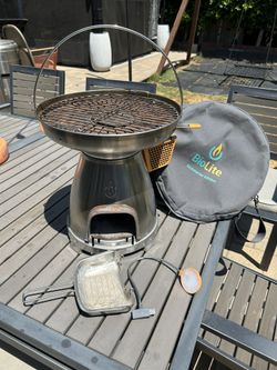 BioLite BaseCamp Thermoelectric Generator Camping Grill Bbq Biofuel Wood Stove