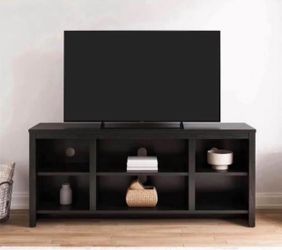 TV Stan d for TVs up to 50", Black Oak Finish