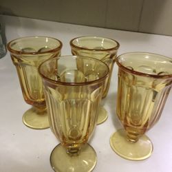 Amber Tea/water Glasses