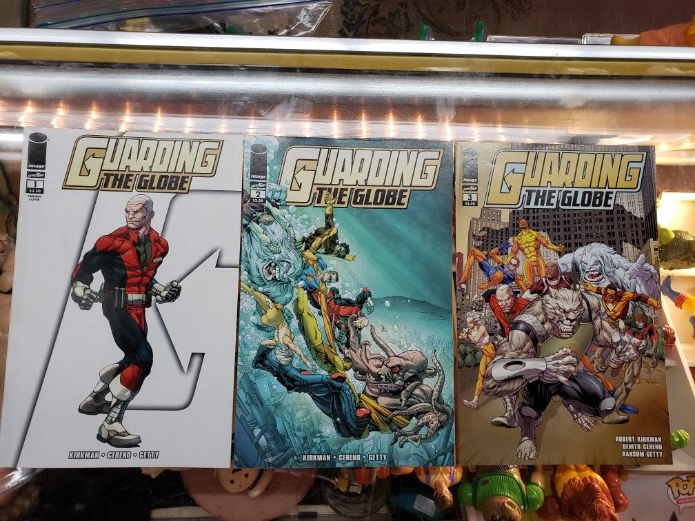 Gaurding the Globe, Lot Of 3 Image Comics. #1 Variant, 2 & 3. Robert Kirkman 