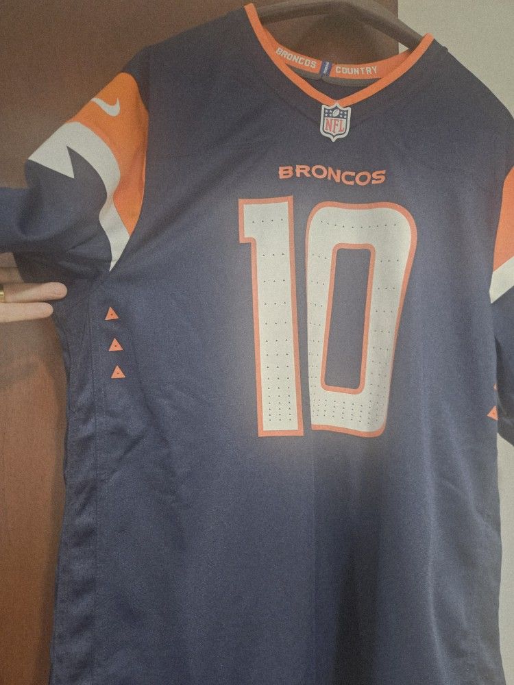 JERRY JEUDY #10 DENVER BRONCOS F.U.S.E. THROWBACK STITCHED JERSEY SIZE L (Brand New/Never Worn)