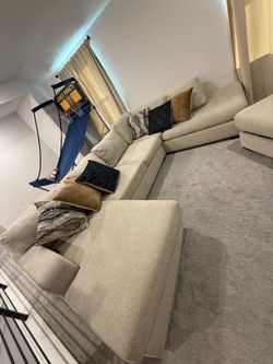 Sectional with Storage Ottoman