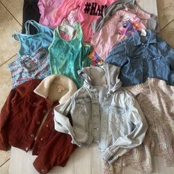 Girls Clothing Lot 7/8 Jackets Shirts Shorts