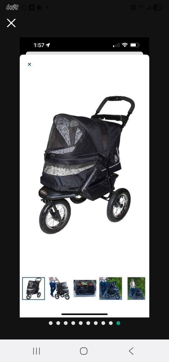 Pet Gear Folding Jogging Stroller