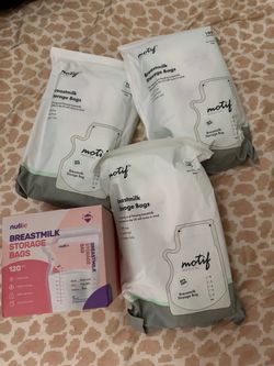 Milk storage bags
