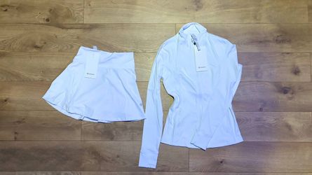 Lululemon White Jacket and Skirt Set size 2/4/6/8