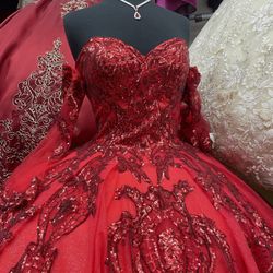 Red Quinceanera Dress