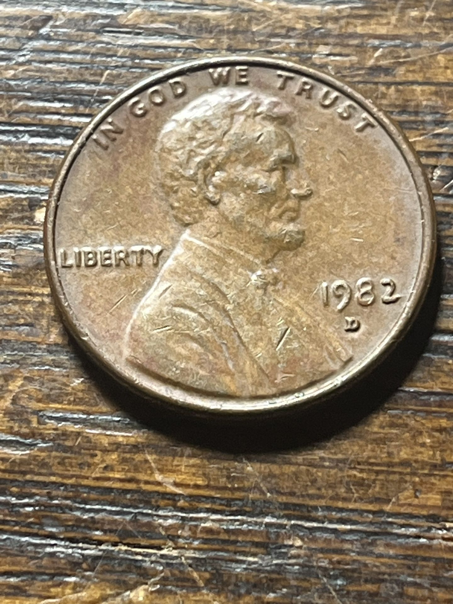Big 1982 D Penny 3.10
