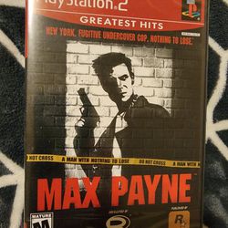 Max Payne Factory Sealed NEW PS2