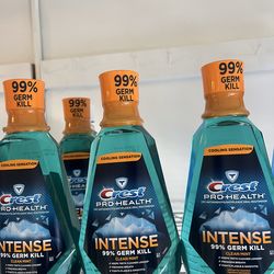 Crest pro  health intense   mouthwash 1 L 3/$10