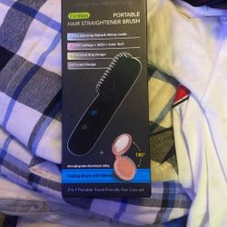 Cordless Portable Hair Straightener Brush 