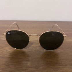Small Round Metal Gold Frame Ray ban Sunglasses