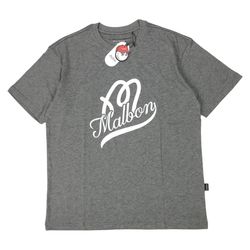 Malbon Script Logo Shirt Mens Large L Gray Beams Golf Collection Graphic BNWT!!