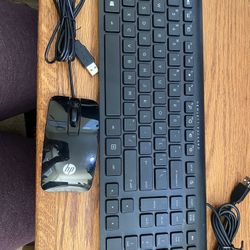 HP wired keyboard and mouse