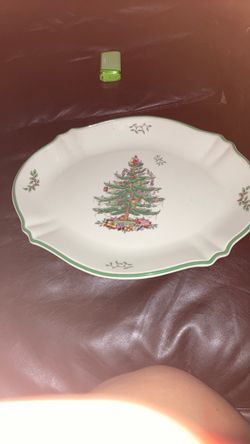 Spode Christmas Tree Oval Serving Platter