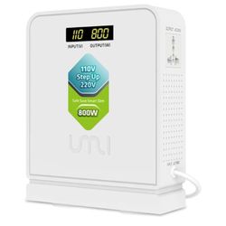 UMI Step Up 110v to 220v Voltage Converter 800W for Europe and Asia 220-240V Appliance Use in US Canada Mexico - Power Transformer