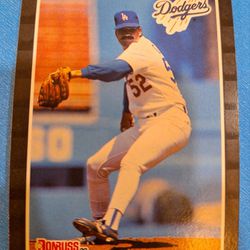 1989 DONRUSS TIM CREWS LOS ANGELES BASEBALL CARD #486 [NMM+]