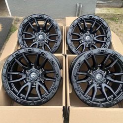 17”FUEL REBEL 6 WHEELS IN STOCK FOR ALL VEHICLE APPLICATIONS 1000$ SET OF 4