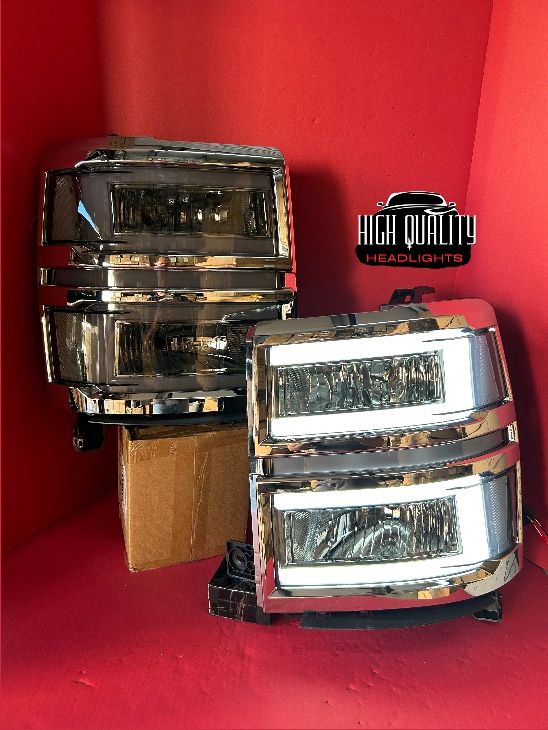 Chevy Silverado 2014. 2015 Headlights.