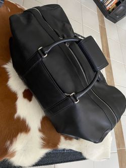 Genuine Leather COACH overnight travel bag