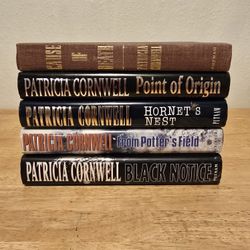 5 Patricia Cornwell Hardcover Books