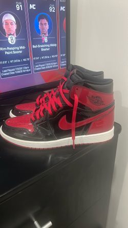 Air Jordan 1s patent breds