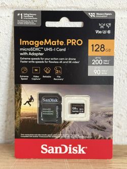 SanDisk ImageMate PRO microSDXC UHS-I Card with Adapter 128 GB