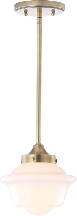 JONATHAN Y JYL3516A Kurtz 7.2" Adjustable Drop Metal/Glass LED Pendant Contemporary Transitional Dimmable Dining Room Living Room Kitchen Foyer Bedroo