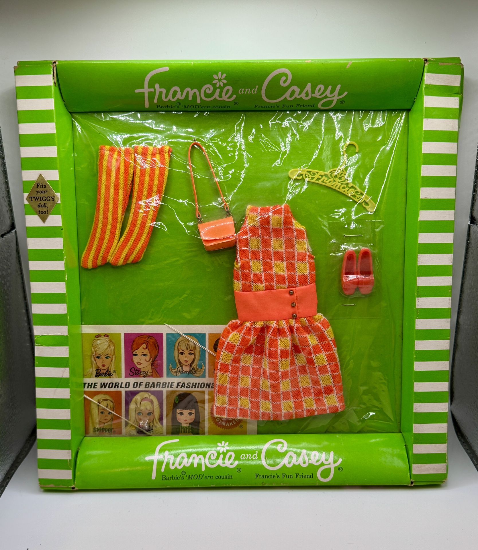Vintage Barbie - Francie & Casey #1209 MINI CHEX - CIB * MOD *EARLIER BOX* HTF