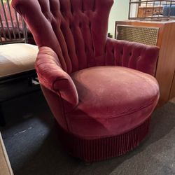 Mid Century Velvet Arm Chair Accent 