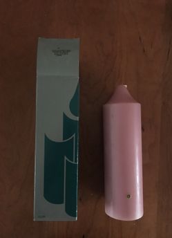 PartyLite 3"x9" original spiced plum pillar candle