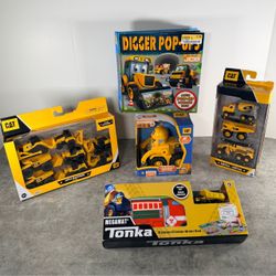 Construction Toy Bundle – CAT, Tonka, JCB