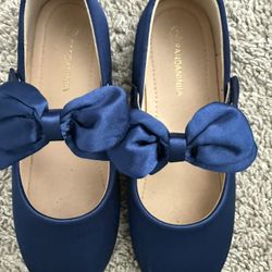 Blue Satin Shoes