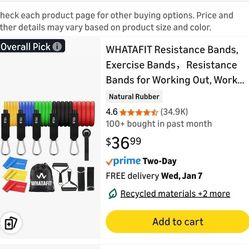 WHATAFIT Resistance Bands 