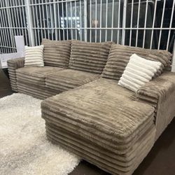 (Any Color) Brand New Super Plush Mocha Sectional Set 