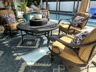 Grand bonaire weaved outdoor set