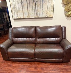 Brown Leather couches