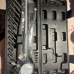 1pc Conductive Metal Internal Diameter Gauge Set, 50-160mm (1.97"-6.23") with 0.01mm (0.0003") Resolution, Micrometer Bore Gauge with Extension, Uncha