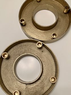 2 Gold candle holder