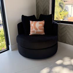 Barely Used Pottery Barn Balboa Swivel Chair 