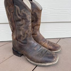 Youth size 3 old west leather boots