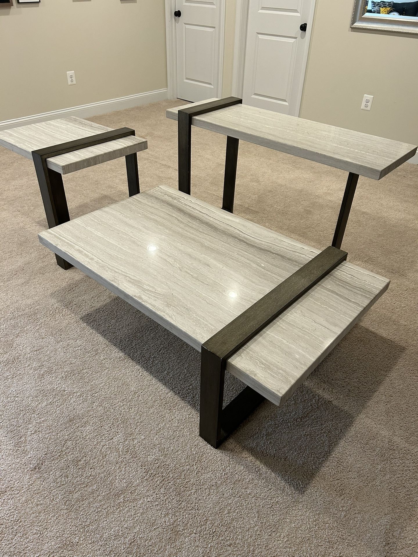 Three Marble Tables