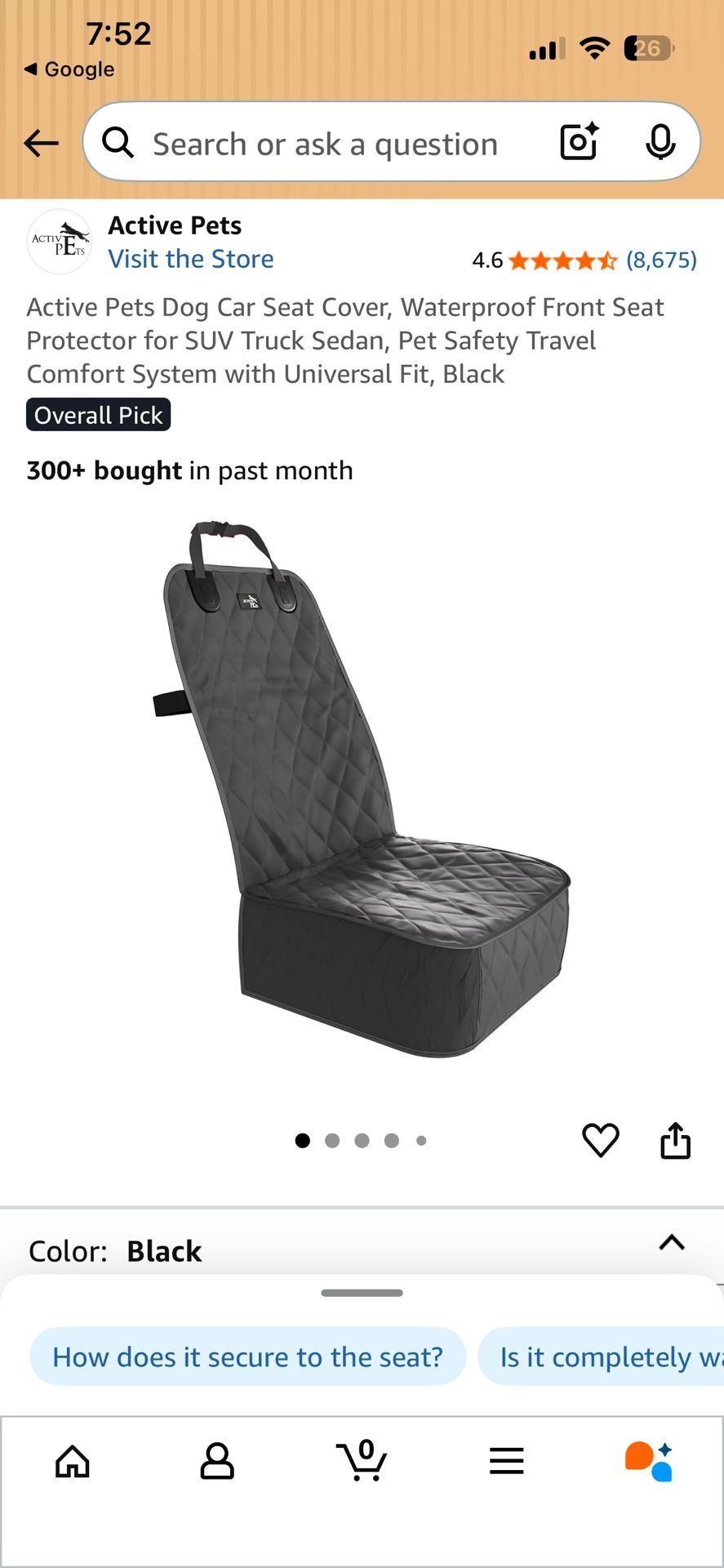 Front Car seat Cover