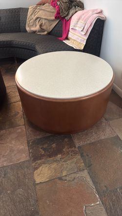 Mid-Century LIAM STYLE STONE TOP  COFFEE TABLE 