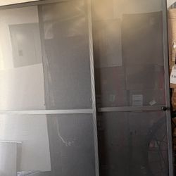 Aluminium Sliding Door For 1 Car Garage In Excellent Condition