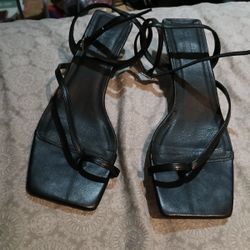 Womens  Cute  Black Low Heel 