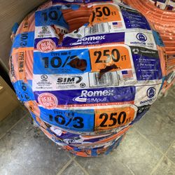 New Romex Wire 10/3 250ft $ 260 Each One 