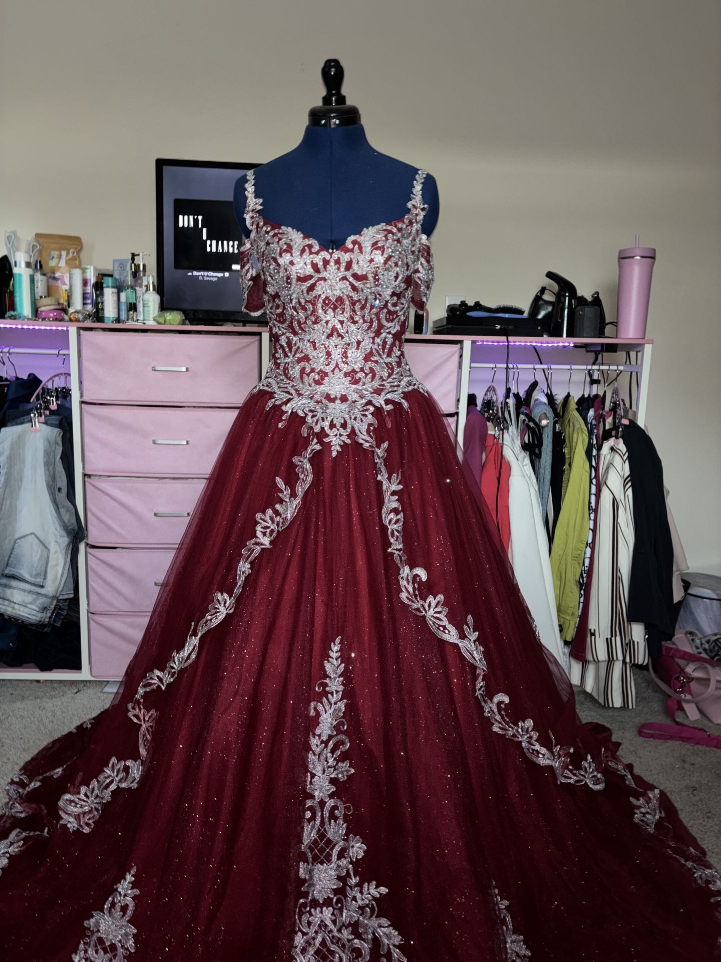 Red Prom Dress Small