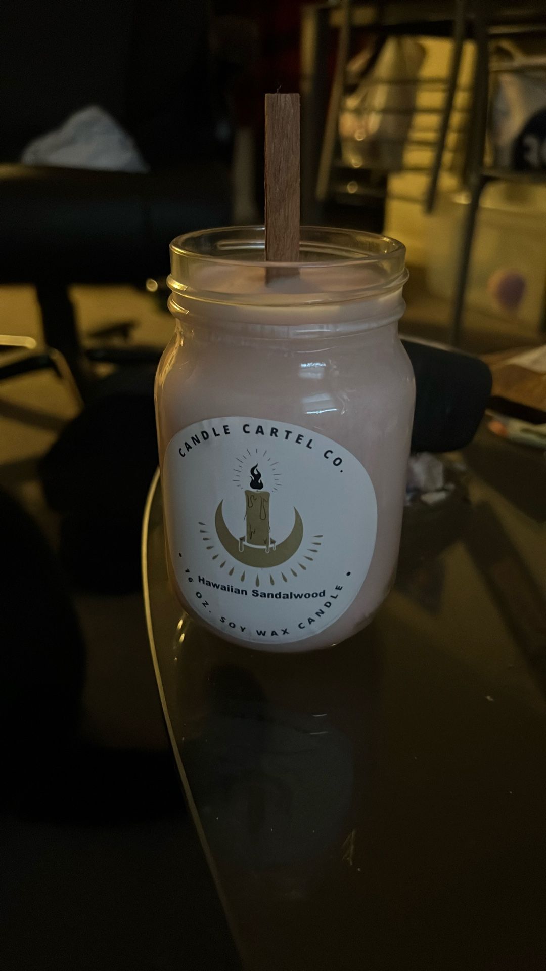 Homemade 16oz Wood Wick Candles