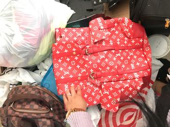 Louie v and supreme bookbag